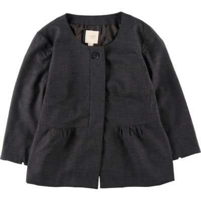 古着 ジェイクルー J.Crew フリル シャンブレー ハーフボタン