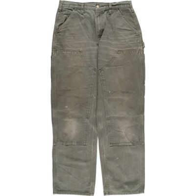 古着 80s USA製 Carhartt ブラウン ダック Wニー ペインター