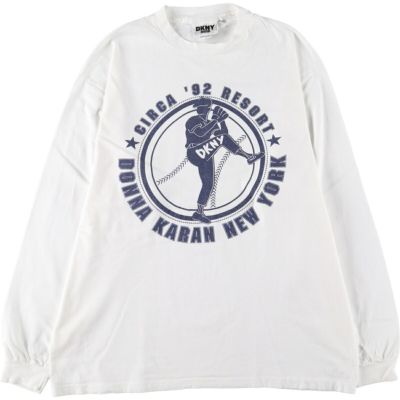 古着 90年代 ダナキャランニューヨーク DKNY JEANS ロングTシャツ ロンT USA製 メンズL相当 ヴィンテージ /eaa511313 【中古】 【241230】