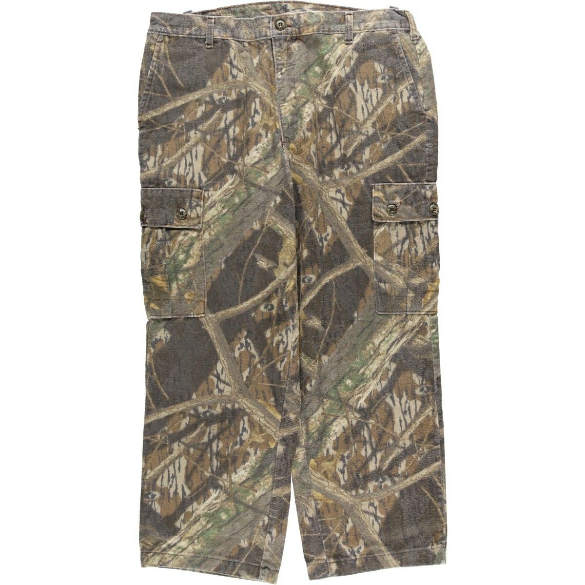 古着 MOSSY OAK 迷彩柄 リアルツリーカモ カーゴパンツ メンズw37相当