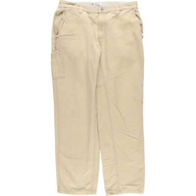 送料無料 いつまで 古着 コロンビア メンズw36 ダック地ワークパンツ Columbia ロング