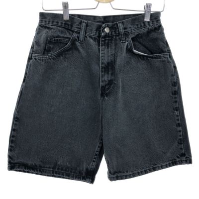 古着 ラングラー Wrangler ブラックデニムショーツ ショート