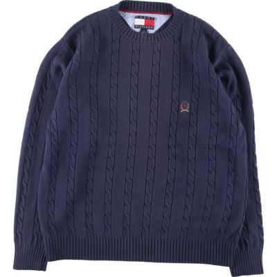 古着 90年代 トミーヒルフィガー TOMMY HILFIGER コットンニット