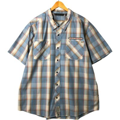 古着 ハーレーダビッドソン Harley-Davidson チェック柄 隠し