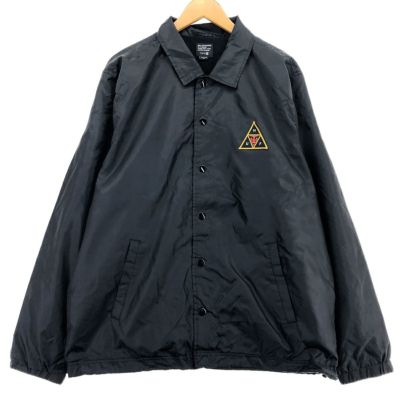 古着 ハフ HUF バックプリント コーチジャケット メンズXL