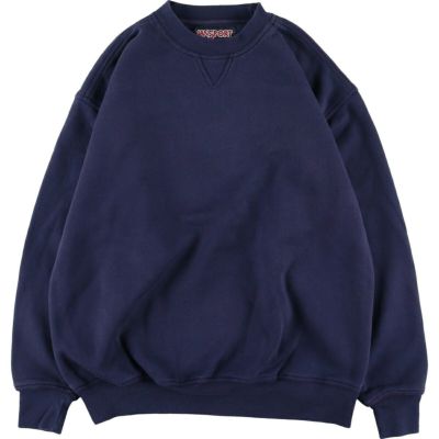 古着 VARSITY by SAVILE ROW ボーダー柄 コットンニットセーター