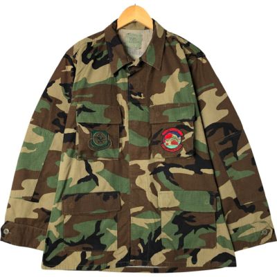 送料無料 通販 ファッション 古着 90年代 米軍実品 迷彩柄 ウッドランドカモ リップストップ ジャケット・アウター
