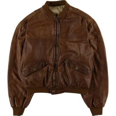 古着 UNKNOWN シングルライダースジャケット メンズL ヴィンテージ