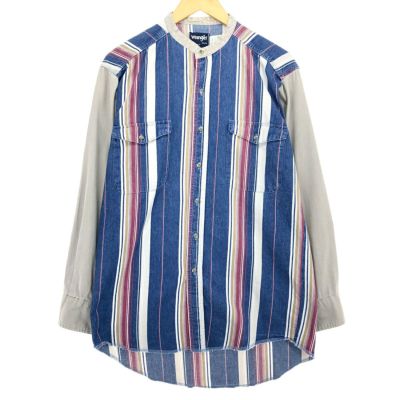 古着 90年代 ラングラー Wrangler 長袖 ウエスタンヘビーネル