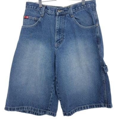 古着 サウスポール SOUTHPOLE ブラックデニムショーツ ハーフ