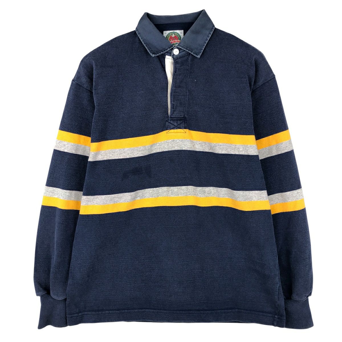 古着 バーバリアン BARBARIAN 長袖 ラガーシャツ カナダ製 メンズXL