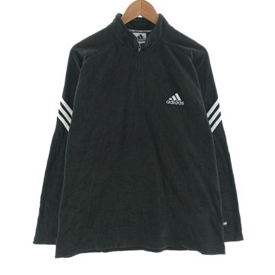 古着 00年代 アディダス adidas ハーフジップ フリースプル