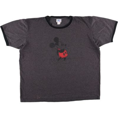 古着 ～90年代 MICKEY MOUSE ミッキーマウス リンガーTシャツ