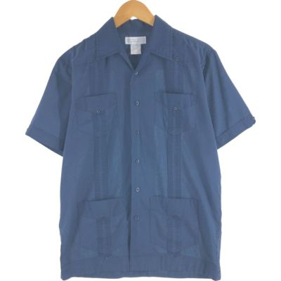 MONTE CARLO キューバシャツ メキシカンシャツ 半袖 シャツ 古着 MONTE CARLO 半袖 オープンカラー メキシカンシャツ