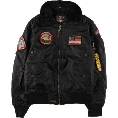 古着 エドハーディー Ed Hardy MA-1タイプ アニマル柄 花柄 ミリタリー