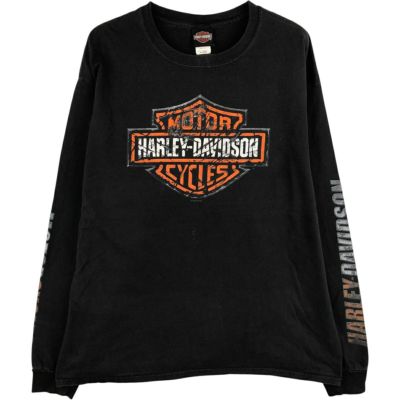 古着 ハーレーダビッドソン Harley-Davidson モーターサイクル ロングT