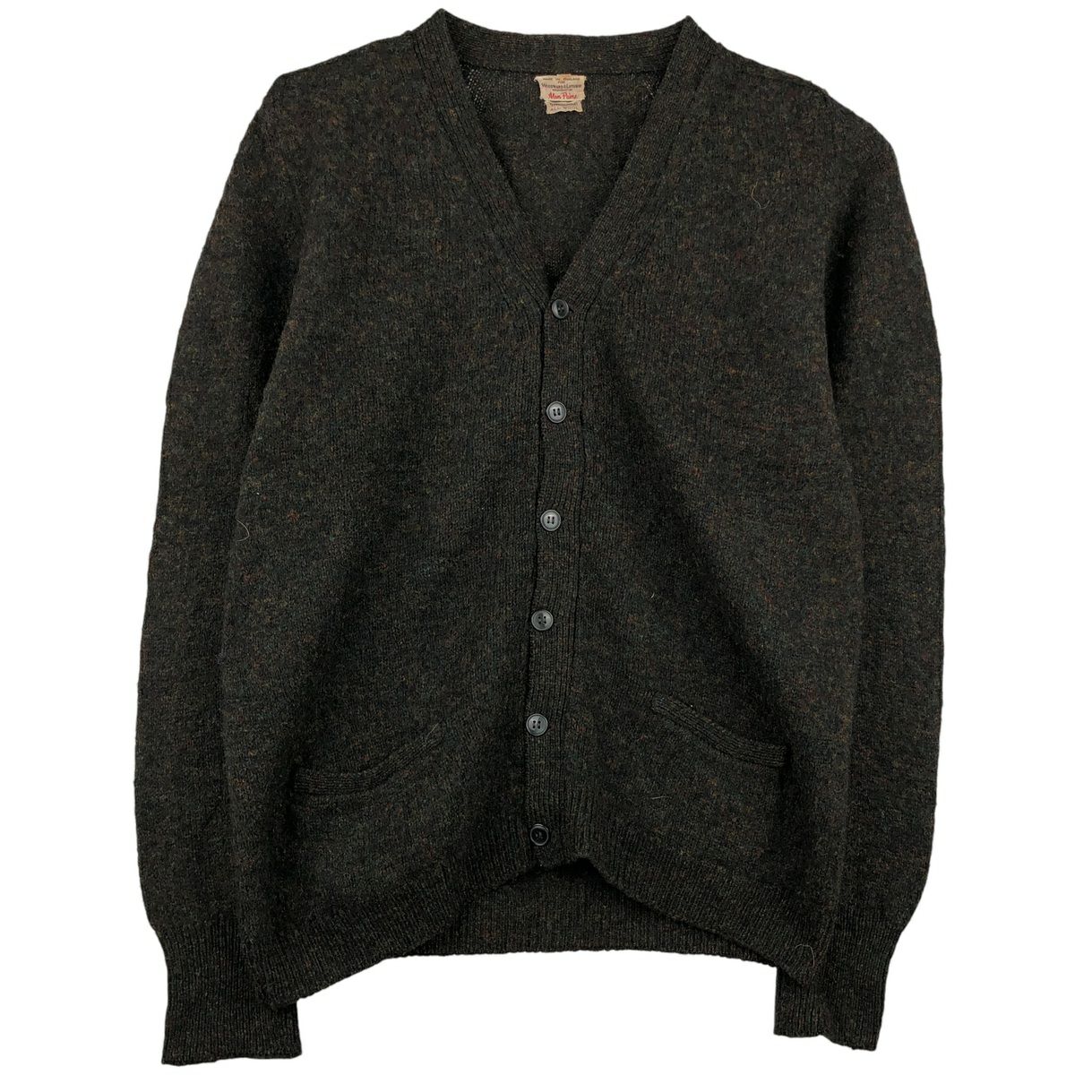 古着 60年代 アラン ペイン ALAN PAINE ウールニットカーディガン 英国