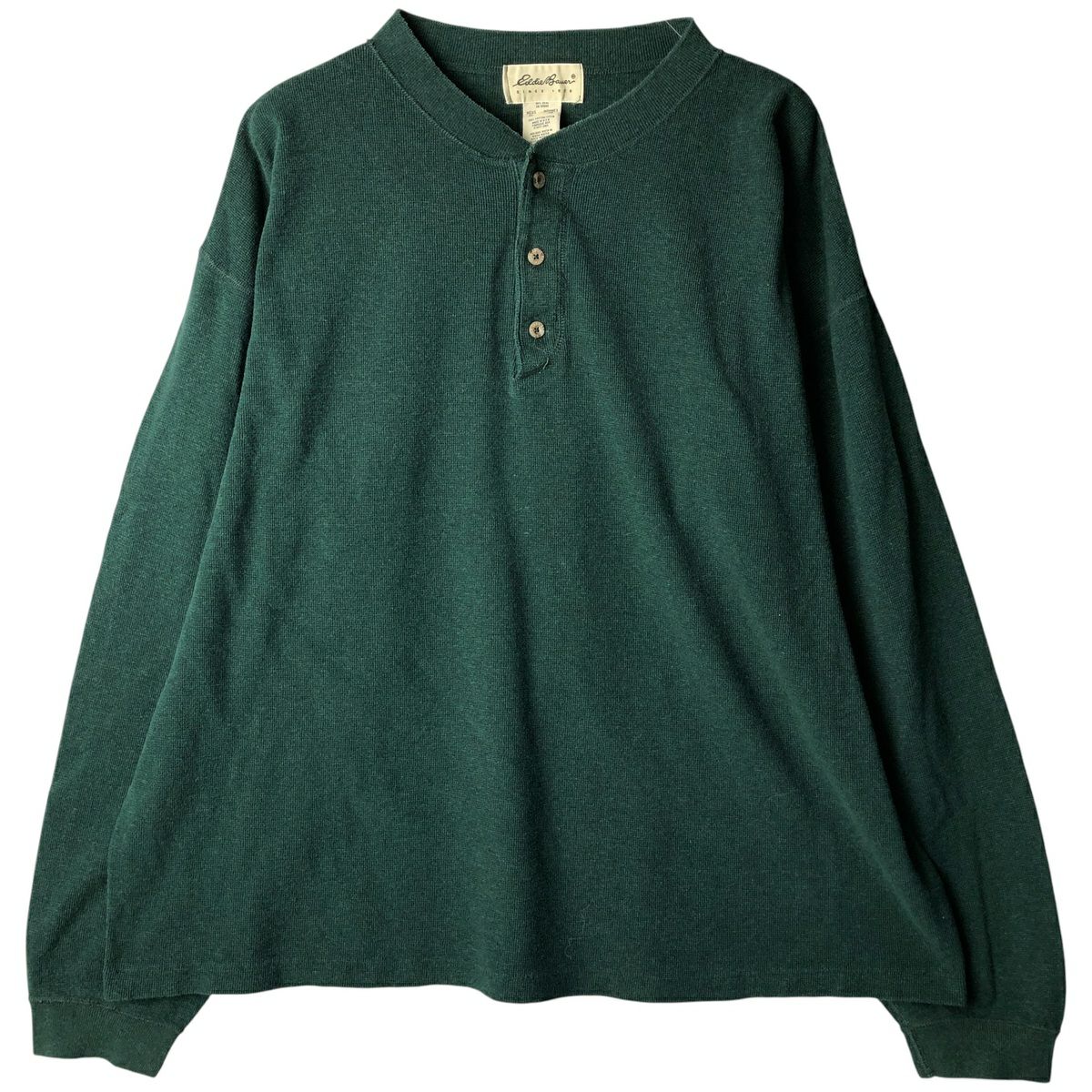 古着 00年代 エディーバウアー Eddie Bauer ヘンリーネック サーマル