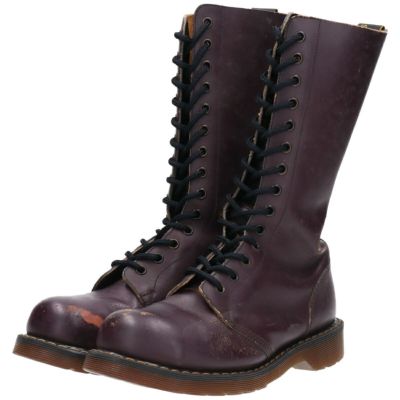 モカシンブーツ　25.0〜26.0   ユニセックス　古着 古着 ドクターマーチン Dr.Martens 14ホールブーツ 英国製 Uk5