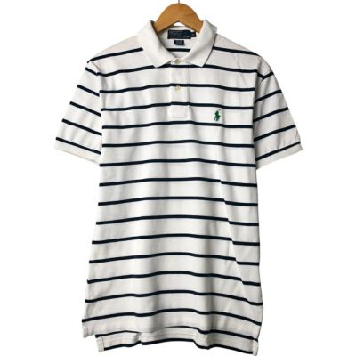 ポロ　バイ　ラルフローレン　ストライプ　キュート　ポロシャツ　半袖　古着 Ralph Lauren - 古着 ラルフローレン Ralph Lauren POLO by