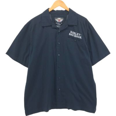古着 ハーレーダビッドソン Harley-Davidson オープンカラー