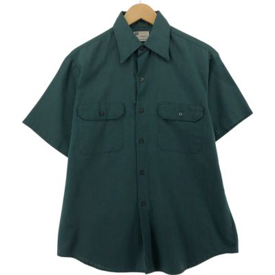 60年代　sears シアーズローバック　ワークシャツ　L　猫目ボタン 60年代 sears シアーズローバック ワークシャツ L 猫目ボタン