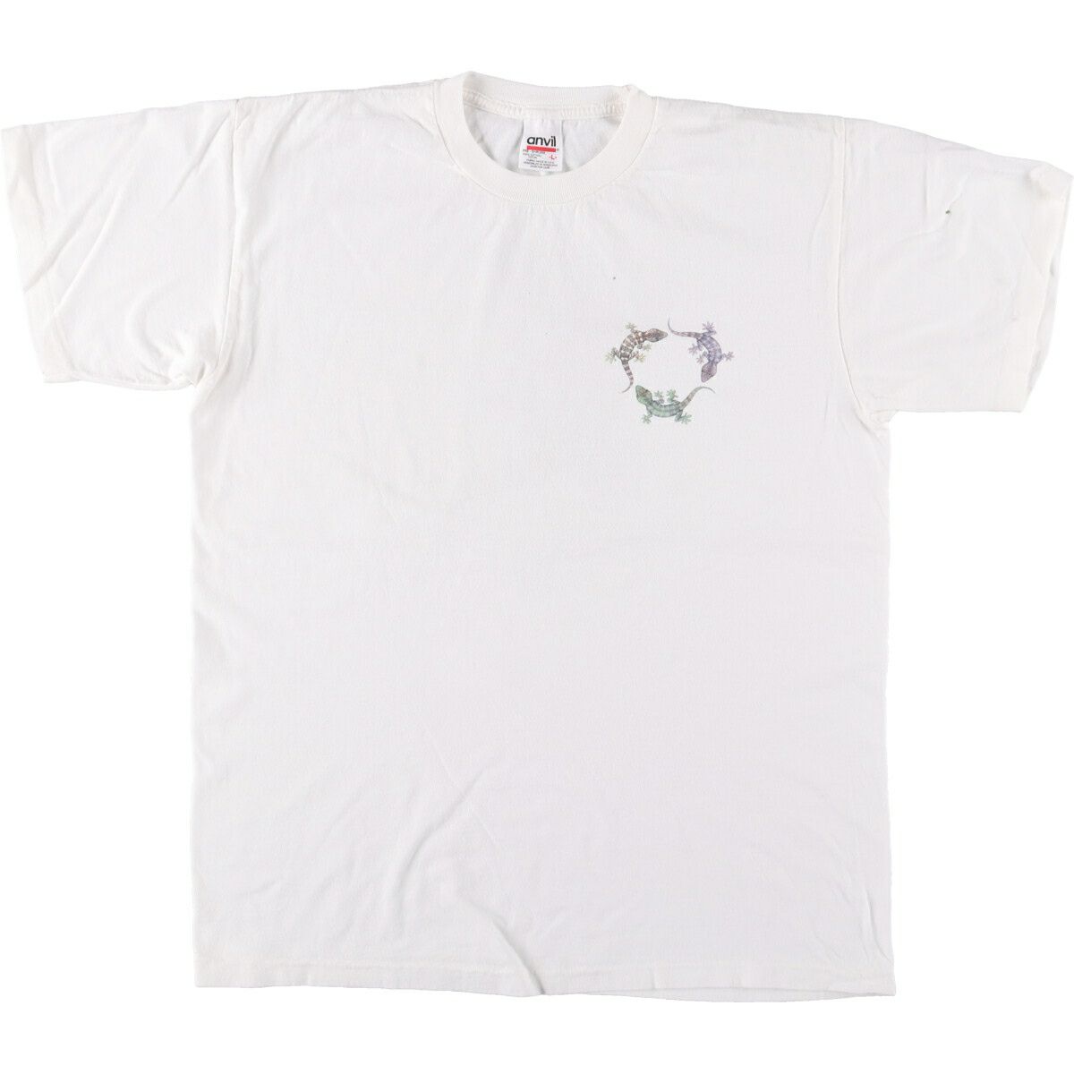 古着 90年代 BASIX 犬柄 バックプリント アニマルTシャツ USA製 メンズ  