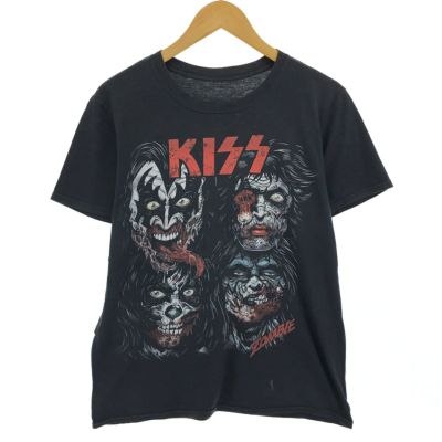 古着 KISS キッス 両面プリント バンドTシャツ バンT メンズM