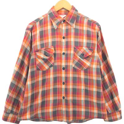 オンブレ　チェックシャツ　90s vintage usa 古着　ビンテージ 90s～ BOSTON TRADERS オンブレチェック シャツ シャドー