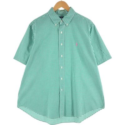 古着 ラルフローレン Ralph Lauren ギンガムチェック 半袖
