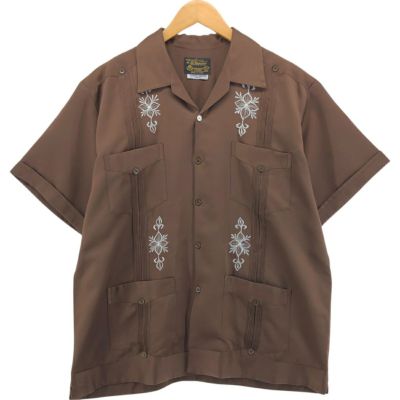 古着 THE HAVANERA CO. 半袖 オープンカラー メキシカンシャツ