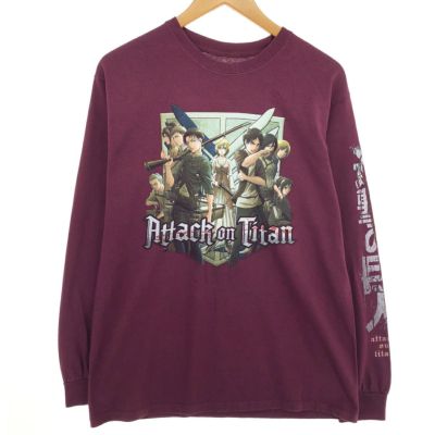 古着 RIPPLE JUNCTION ATTACK ON TITAN 進撃の巨人 キャラクタープリントTシャツ メンズM相当 /eaa465933 【中古】 【240708】 ss2503_30
