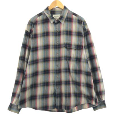 古着 エディーバウアー Eddie Bauer オンブレチェック 長袖