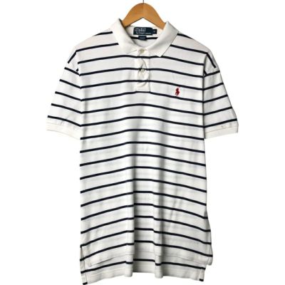 Ralph Lauren」ボーダー 半袖 ポロシャツ – 古着屋Top of the