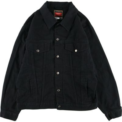 古着 ラングラー Wrangler HERO ブラック デニムジャケット G