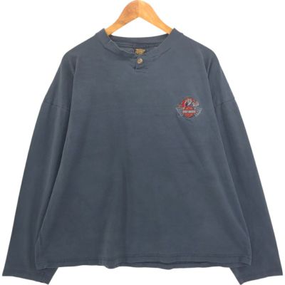 【90s】ハーレーダビッドソン 長袖 ロンT ロゴ 古着 ビンテージ 古着 90年代 ハーレーダビッドソン Harley-Davidson LOONEY