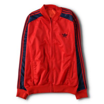 adidas ヴィンテージ ジャージ ワールドマーク 地球儀 60s アディダス☆地球儀マーク☆アイボリーxブルー☆ワールドマーク