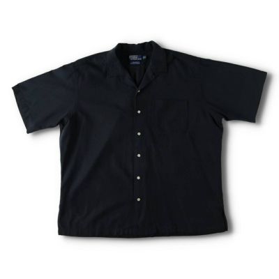 【希少】ラルフローレン CALDWELL 白黒 M 極美品 M 完全無地 シルクコットン Caldwell ポロラルフローレン