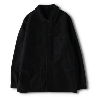 50s ヴィンテージ 古着 ユーロ ブラックシャンブレーコート アトリエコート 50's ヴィンテージ 古着 フランス軍 ブラックシャンブレーコート