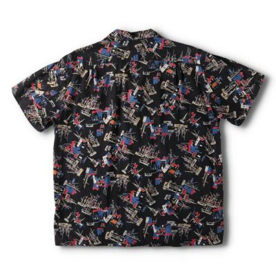古着 50～60年代 ジャンセン Jantzen 総柄 シャークカラー 半袖