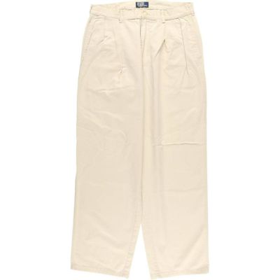 古着 90年代 ラルフローレン Ralph Lauren POLO by Ralph Lauren ツータック チノパンツ USA製 メンズw33相当 ヴィンテージ /eaa557358 【中古】 【250616】