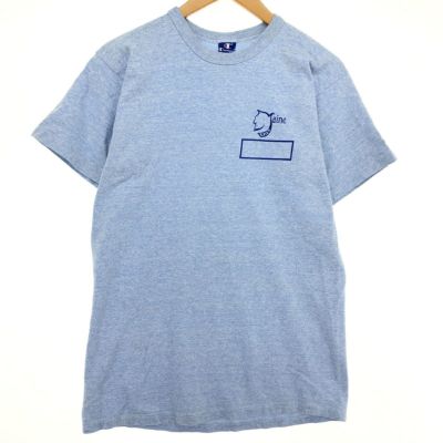 古着 80s USA製 Champion 「GW」 中抜き 100%コットン