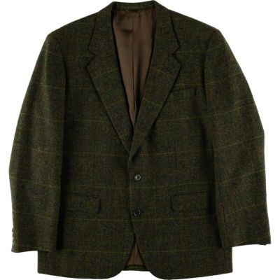 美品 バーバリーズ テーラードジャケット チェック 2ボタン ウール ラム混 L 美品 バーバリーズ テーラードジャケット チェック 2ボタン ウール