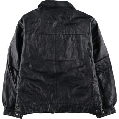 古着 セントジョンズベイ ST JOHNS BAY 中綿入り レザーブルゾン