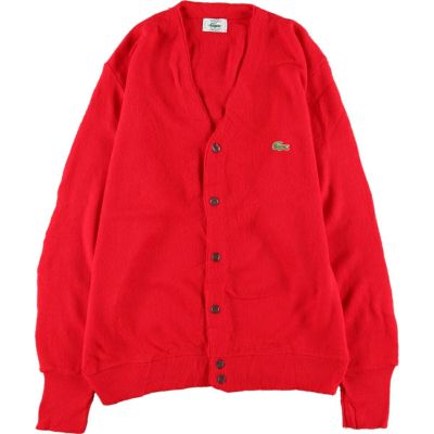 古着 80~90年代 ラコステ LACOSTE IZOD アクリルニットカーディガン