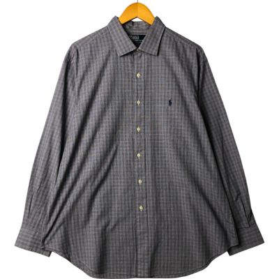 ラルフローレン　長袖　ウェスタンシャツ　チェック　綿　メンズS 古着 ラルフローレン RALPH LAUREN 長袖 ウエスタンシャツ チェック