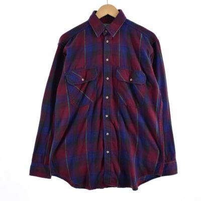 古着 80~90年代 ウールリッチ WOOLRICH チェック柄 長袖