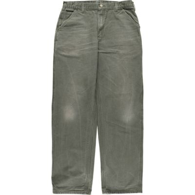 カーハート ペインターパンツ カーキ色　ワイドパンツ　US古着　W36 carhartt - Carhartt カーハート ダック ペインターパンツ