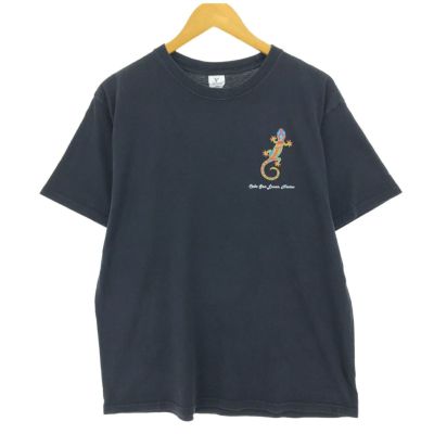 古着 YAZBEK トカゲ柄 バックプリント アニマルTシャツ メンズL相当 /eaa464883 【中古】 【240713】