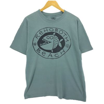 古着 90年代 オニータ ONEITA 魚柄 アニマルTシャツ USA製 メンズXL相当 ヴィンテージ /eaa465444 【中古】 【240713】